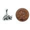 Sterling Silver Antiqued Racoon Charm Pendant Jewelry 14mm x 19mm